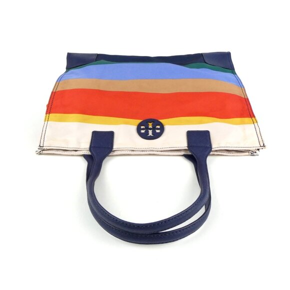 Tory Burch Striped Foldable Nylon Tote - Picture 13 of 13